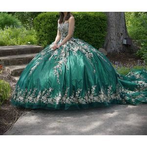 Green  Size 00 Ball gown dress